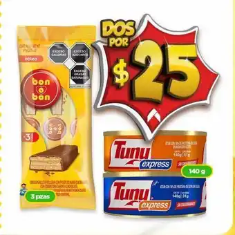 Bodega Aurrerá Chocolate bon o bon 3pzas oferta