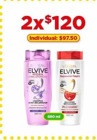 Bodega Aurrerá Shampoo elvive 680ml oferta