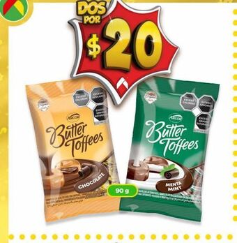 Bodega Aurrerá Butter toffees 90g oferta