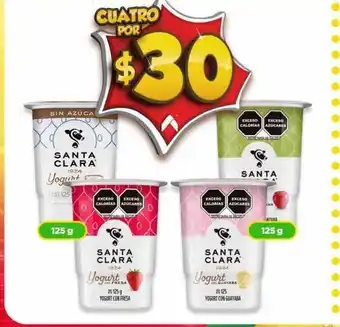 Bodega Aurrerá Yogurt santa clara 125g oferta