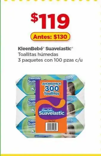 Toallitas húmedas suavelastic 100pzas