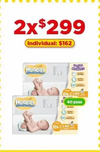 Bodega Aurrerá Pañales huggies 40 pzas oferta