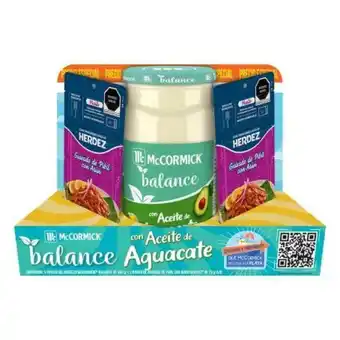 Sam's Club Aderezo de mayonesa mccormick balance 965 g + 2 pouches de atún al pibil 75 g c/u oferta