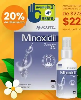 Farmacia San Pablo Anacastel tratam cap minoxidil 5% c/60ml oferta