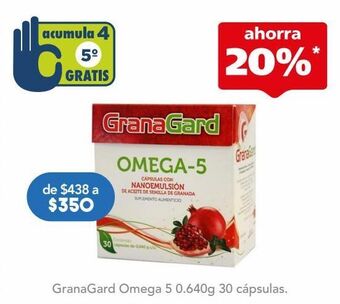 Farmacia San Pablo Granagard omega 5 cap 0.640g bot c/30 oferta