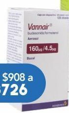 Vannair aer 160/4.5 mcg caj c/120d