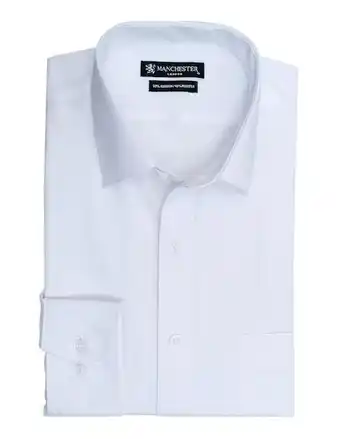 Camisa de vestir manchester manga larga para hombre