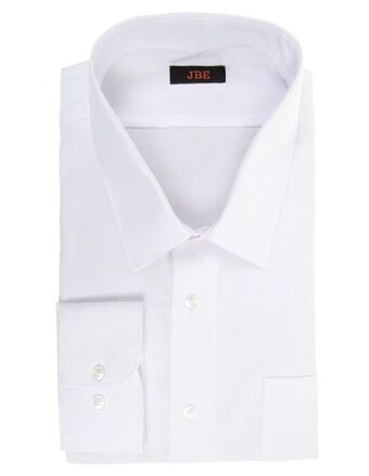 Camisa de vestir jbe de algodón manga larga para hombre