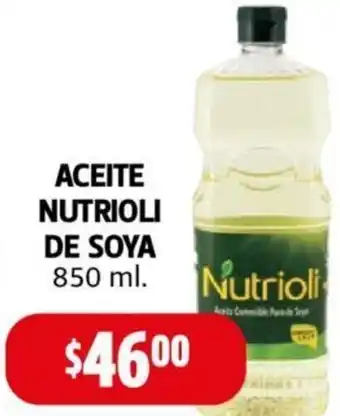 Farmacias Guadalajara Aceite Nutrioli de Soya 850ml oferta