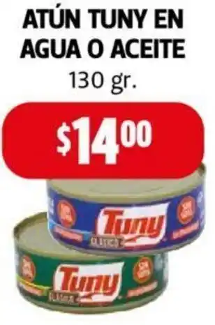 Farmacias Guadalajara Atún Tuny en Agua o Aceite 130g oferta