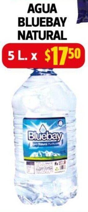Farmacias Guadalajara Agua Bluebay Natural 5L oferta
