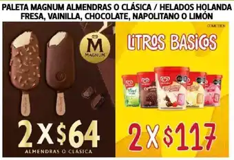 Paleta Magnum Almendras o Clásica