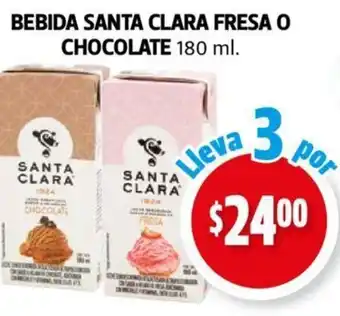 Bebida Santa Clara Fresa o Chocolate 180ml