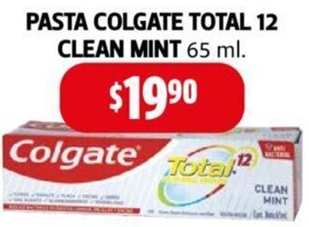 Farmacias Guadalajara Pasta COlgate Total 12 Clean Mint 65ml oferta