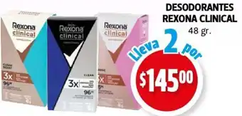 Desodorantes Rexona Clinical 48g