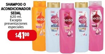 Farmacias Guadalajara Shampoo o Acondicionador Sedal 620ml oferta