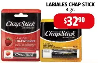 Farmacias Guadalajara Labiales Chap Stick 4g oferta