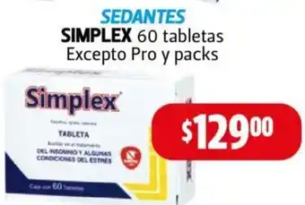 Farmacias Guadalajara Simplex 60 Tabletas Excepto Pro y Packs oferta