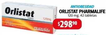 Farmacias Guadalajara Orlista Pharmalife 120mg 42 Tabletas oferta