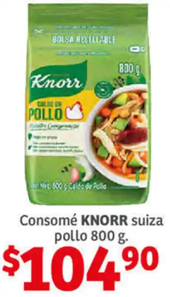 Soriana Híper Consomé Knorr Suiza Pollo 800g oferta