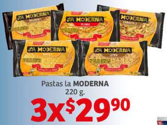 Soriana Híper Pastas La Moderna 3x220g oferta