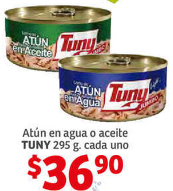 Soriana Híper Atún en Agua o Aceite Tuny 295g oferta