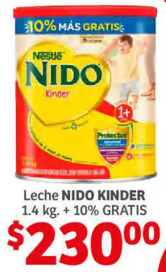 Soriana Híper Leche Nido Kinder 1,4kg + 10% oferta