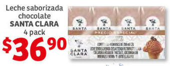 Soriana Híper Leche Saborizada Chocolate Santa Clara 4 Pack oferta