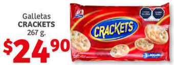 Soriana Híper Galletas Crackets 267g oferta