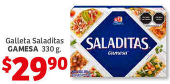 Soriana Híper Galletas Saladitas Gamesa 330g oferta