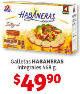 Soriana Híper Galletas Habaneras Integrales 468g oferta
