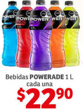 Soriana Híper Bebidas Powerade 1L oferta