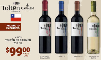 Soriana Híper Vinos Toltén by Carmen 750ml oferta