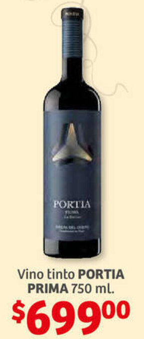 Soriana Híper Vino Tinto Portia Prima 750ml oferta