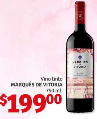 Soriana Híper Vino Tinto Marqués Vitoria 750ml oferta