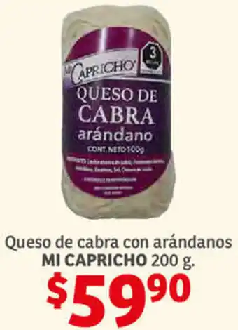 Soriana Híper Queso de Cabra con Arándanos Mi Capricho 200g oferta