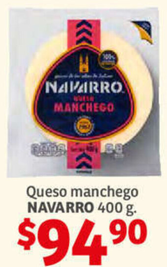 Soriana Híper Queso Manchego Navarro 400g oferta