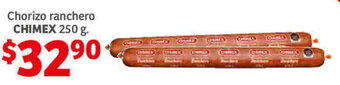 Soriana Híper Chorizo Ranchero Chimex 250g oferta
