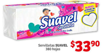Soriana Híper Servilletas Suavel 380 Hojas oferta