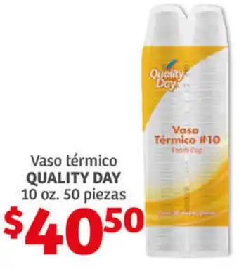 Soriana Híper Vaso Térmico Quality Day 10 oz 50 piezas oferta