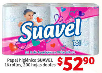 Soriana Híper Papel Higiénico Suavel 16 Rollos, 200 Hojas Dobles oferta