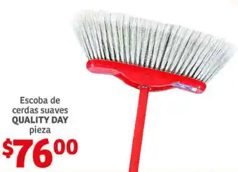 Soriana Híper Escoba de Cerdas Suaves Quality Day Pieza oferta