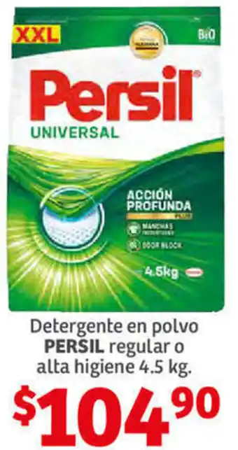 Soriana Híper Detergente en Polvo Persil Regular o Alta Higiene 4,5kg oferta