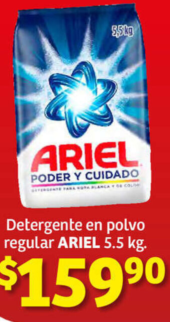 Soriana Híper Ariel Detergente en Polvo Regular 5,5kg oferta