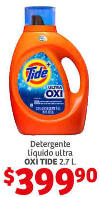 Soriana Híper Detergente Líquido Ultra Oxi Tide 2,7L oferta