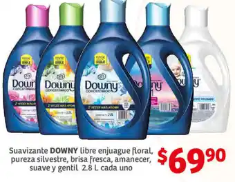 Soriana Híper Suavizante Downy Libre Enjuague FLoral 2,8L oferta