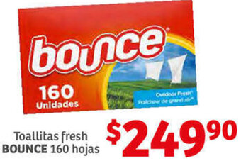Soriana Híper Toallitas Fresh Bounce 160 Hojas oferta