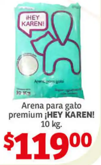 Soriana Híper Arena para Gato Premium Hey Karen 10kg oferta