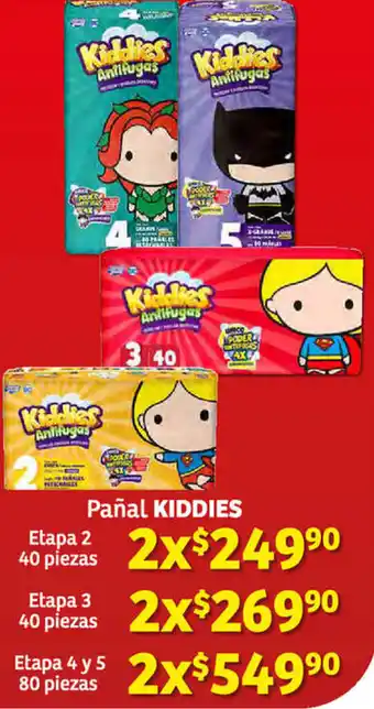 Soriana Híper Pañal Kiddies Etapa 2 40 piezas oferta