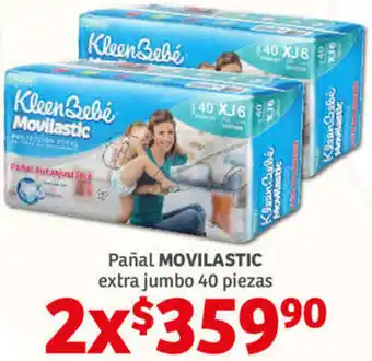 Soriana Híper Pañal Movilastic Extra Jumbo 2x40 piezas oferta